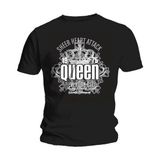 Rock Off Queen - Sheer Heart Attack Heren T-shirt - S - Zwart