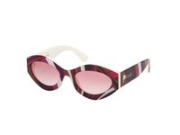 GAFAS Emilio Pucci EP0227 77Z Zonnebril Dames Rechthoekig Kunststof Wit Grijs