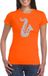 Bellatio Decorations Shoppartners Bv Zilveren saxofoon t-shirt oranje dames XL
