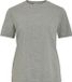 VILA T-shirt VINORA ronde hals Medium Grey Melange Coton/Élasthanne XXL