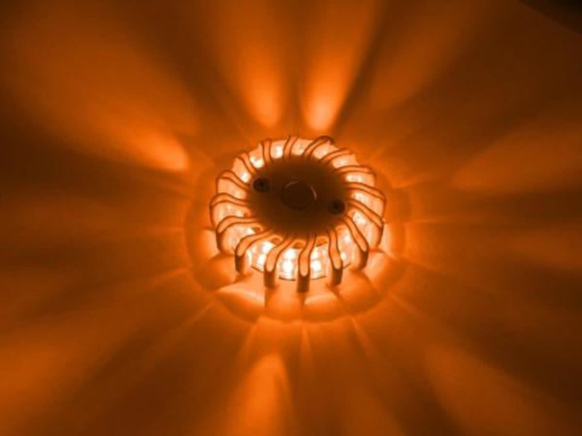 Led's light veiligheidslamp SAFETY oranje Ã˜110 CR123
