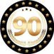 Bellatio Decorations Bierviltjes 90 - 25 stuks - zwart/goud - luxe - verjaardag/jubilea