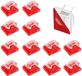 Unyqoos® set de 100 pièces de serre-câbles adhésifs transparents (ABS)