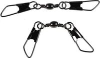 Spro Black Dubbel Safety-Snap Barrel Wartel - Maat 14