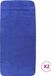 vidaXL Serviettes de plage 2 pièces 75x200 cm bleu roi