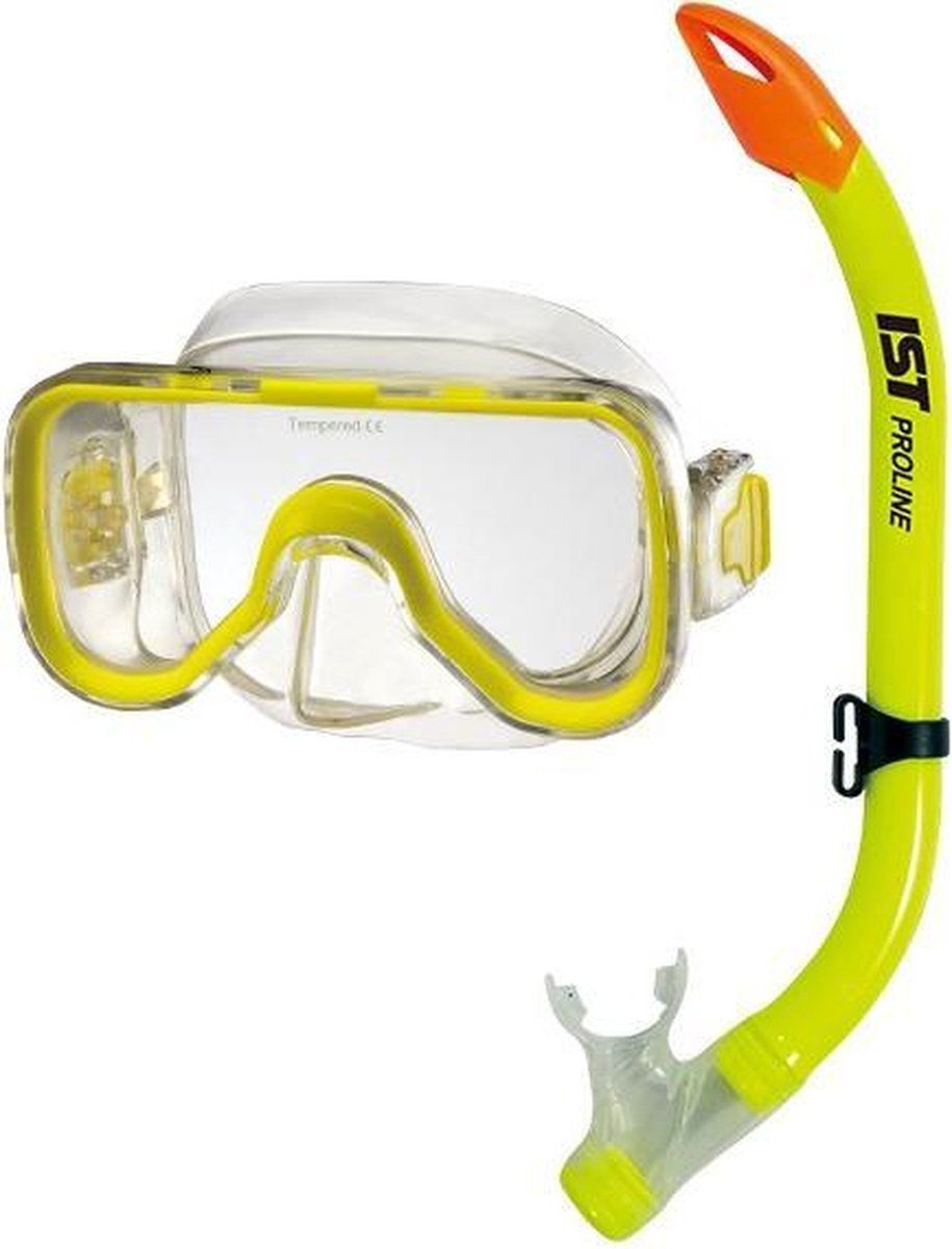 IST Sports Snorkelset Kinderen - 6 tot 12 jaar - Geel