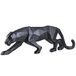 FJWYSANGU Gongguan Abstracte standbeelden luipaard panter handsculptuur hars dier moderne woondecoratie klein formaat zwart