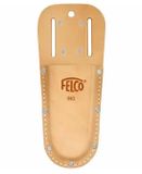 FELCO 910+ Étui en cuir pour sécateur avec passant, clip et poche supplémentaire