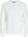 JACK & JONES Star basic sweat crew neck regular fit - heren sweatshirt katoenmengsel met O-hals - offwit