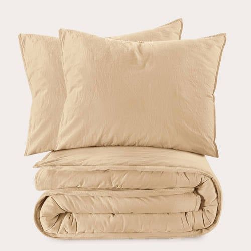 NOUS Living stonewashed dekbedovertrek lits-jumeaux (240x220 cm)