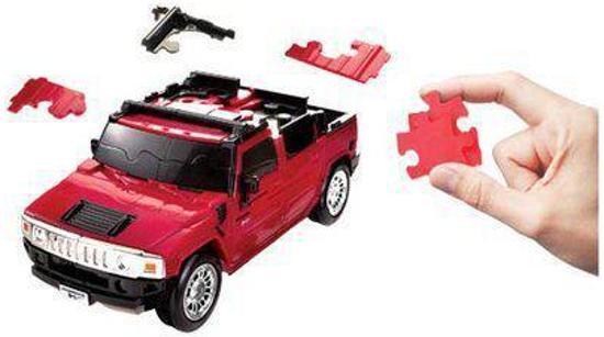 Puzzle Fun 3D Hummer H2 rood