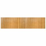 vidaXL - Vloerkleed - rechthoekig - 100x400 cm - bamboe - naturel