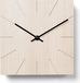 Natuhr 8NU1-14-3 Horloge mural / horloge de table fonctionnel, modèle "Beam", bois de chêne, blanchi