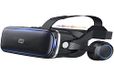 NK VR-bril voor smartphone met hoofdtelefoon, 3D-smartphone, virtual-realiteit, met audio, voor smartphone 4,7-6,53 inch, kijkhoek 90-100 graden, 360 graden draaibaar, zwart (gereviseerd)