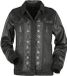 Black Premium by EMP Zwart spijkerjack met details van imitatieleer - Dames - XS
