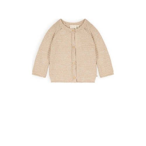 Petite Maison vest beige grof gebreid