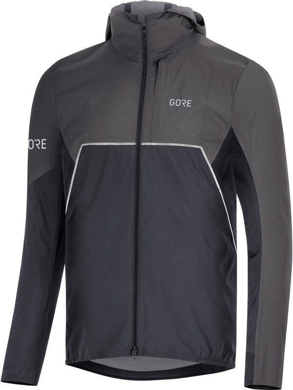 Gore Wear R7 Partial Gore-Tex Infinium hardloopjas Heren grijs/zwart M 2019 Sportjassen