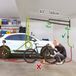Barkan Wandbeschermarm voor elektrische auto's, 160 cm, verzinkt, weerbestendig, voor binnen en buiten, PHEV, EV