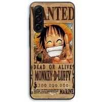 Maniacase Hoesje voor Samsung Galaxy A57 One Piece Wanted Poster Monkey D. Luffy