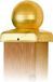 Intergard Paalornament Messing Bol 91x91mm