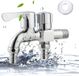 Unyqoos® Robinet de raccordement pour machine à laver, double robinet G1/2 – alliage, 2 raccords indépendants, vanne d'arrêt pour usage domestique, jardin et industrie, Ø 20 mm