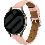 Strap-it Samsung Bracelet cuir 'réglage fin' Samsung Galaxy Watch 6 - 40mm (rose)