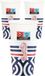 Givi Italia Gobelets de plage avec étuis - 24x - nautique - bleu marine - papier - 250ml