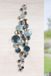 Rawa Wanddecoratie Dots Turquoise Metaal Geschilderd 6x167x46 cm Wand Relief Handgemaakt
