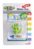 Simba Art & Fun Waterpen, draak, kleurboek met waterpenseel en 4 magische pagina's (17 x 19 cm), incl. 6 cm vliegerfiguur, herbruikbaar toverkleurboek voor kinderen vanaf 3 jaar