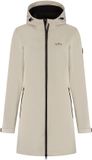 Kjelvik Outdoorjas Ines Zand Dames Maat 36 Polyester Waterafstotend Winddicht Softshell met Capuchon