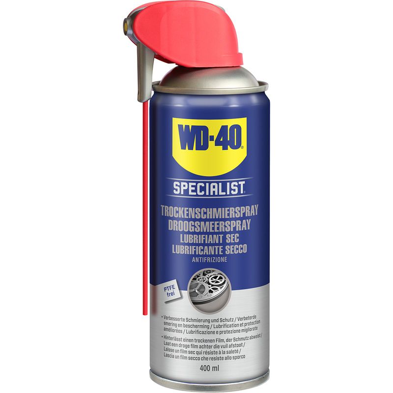 WD-40 Specialist® Droogsmeerspray met PTFE - 400ml - Teflon Spray - Smeermiddel