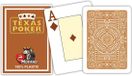 Modiano poker speelkaarten bruin 2 index