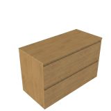 Saniclass Holz Pure Badkamermeubelset - 100x45x62cm - mat eiken natural