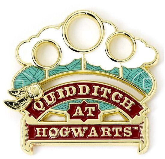 Harry Potter Quidditch Unisex Speld - goudkleurig - Metaal