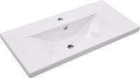 vidaXL Inbouwwastafel 81x39,5x18,5 cm keramiek wit
