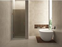 Wiesbaden Less Nisdeur - 900x2000x8mm - Nano Vintage Brons Glas - Geborsteld Brons Koper