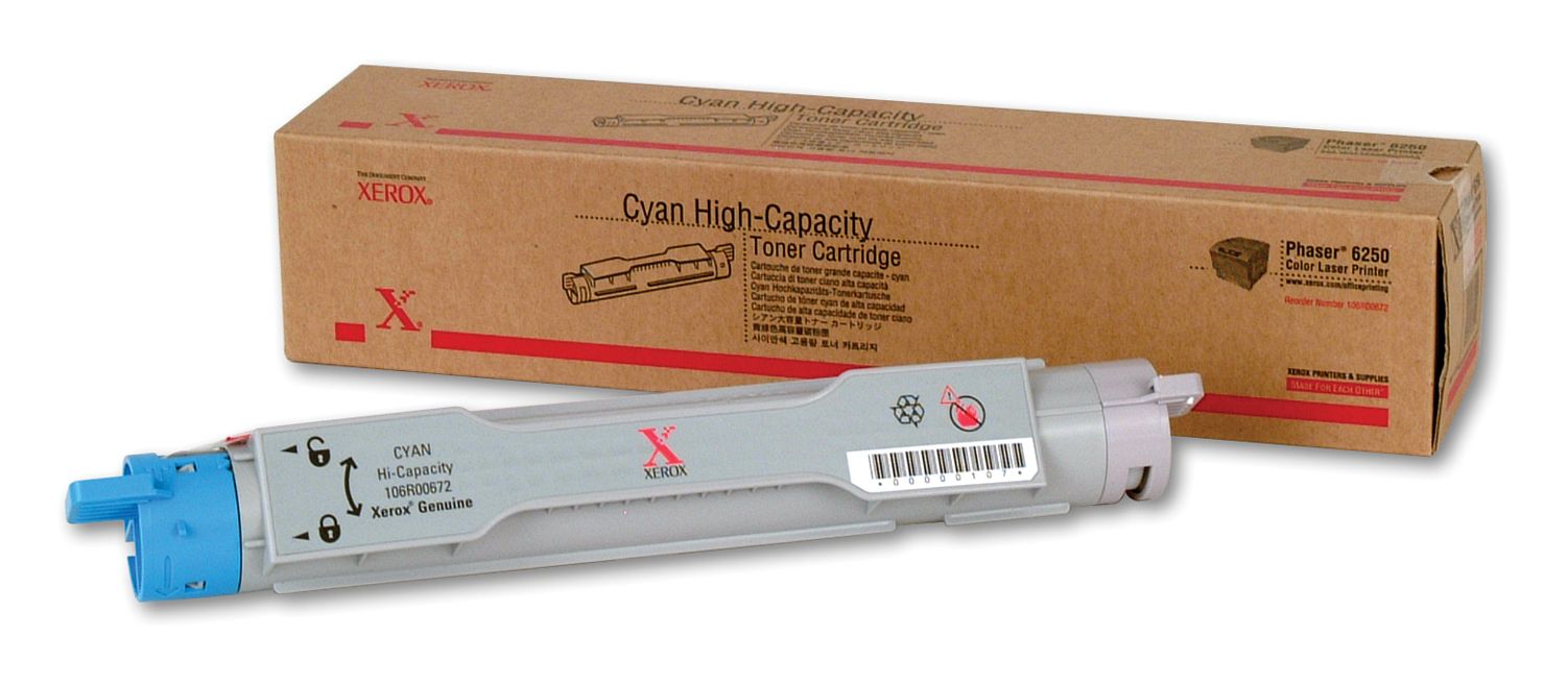 Xerox 106R00672 Toner Cartridge Cyaan Hoge Capaciteit