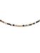SINGULARU Ketting Eloise Roestvrij staal met 18 Kt Goudlaag Korte ketting met natuurlijke toermalijnstenen Lengte 35 cm + 5 cm verlenging Sieraden voor dames