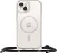 OtterBox React Necklace hoesje met MagSafe voor iPhone 14 Plus, ultradunne beschermhoes met verstelbare en afneembare kettingriem, getest volgens militaire standaard, Stardust