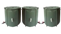 Set van 3 wateropvangbakken, 750 l, 2250 liter