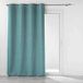 Douceur d'intérieur Mariella Jacquard Chenille Curtain with Eyelets, 140 x 260 cm, Petrol