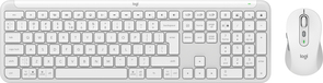 Logitech MK950 Signature Slim Combo - Draadloos Toetsenbord en Muis - US International - QWERTY - Wit