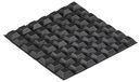 RS PRO Zelfklevende voeten, lijm, vierkant, 7,6 mm, zwart, ø 20,6 mm, PUR, max. 65,6 °C, verpakking van 49 stuks