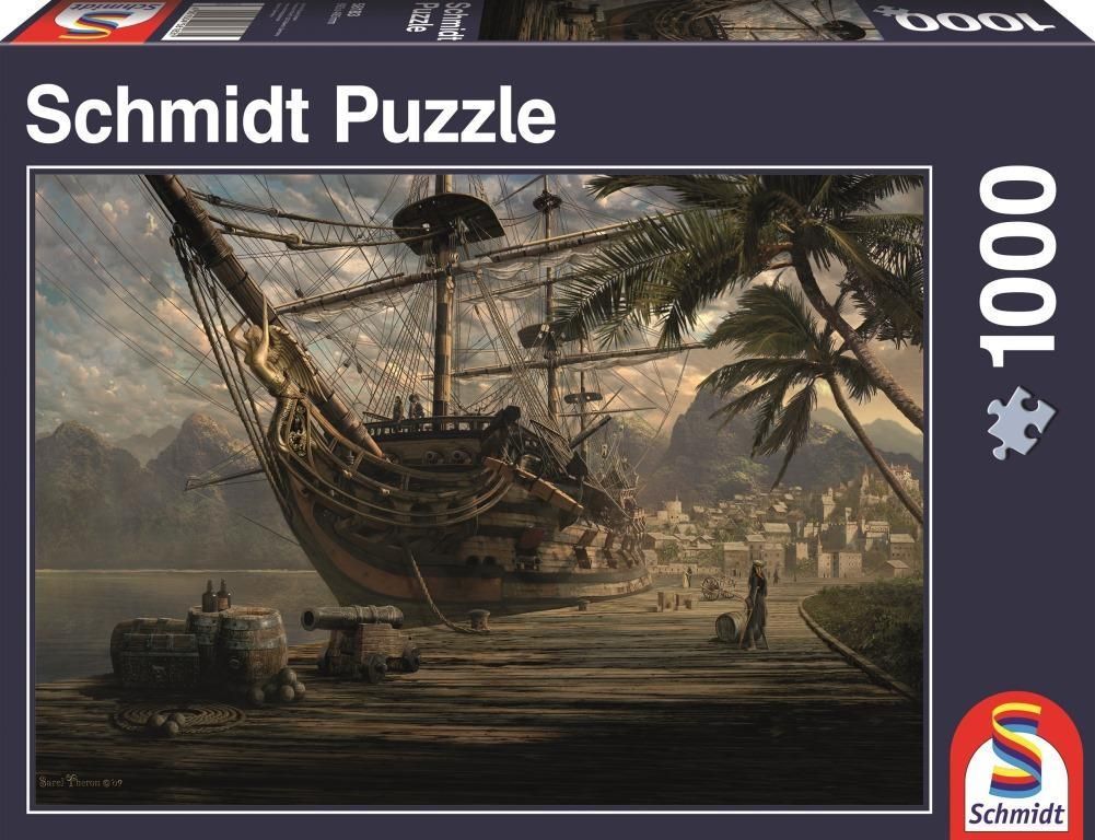 Schmidt Schiff vor Anker Puzzel - 1000 stukjes - Multicolor