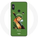 Maniacase Hoesje voor Xiaomi Redmi Note 5 Pro One piece Manga Zoro zwaard