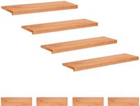 vidaXL Trapmatten 8 st Lak 90 x 25 x 2 cm Massief beukenhout