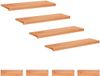 vidaXL Trapmatten 8 st Lak 90 x 25 x 2 cm Massief beukenhout