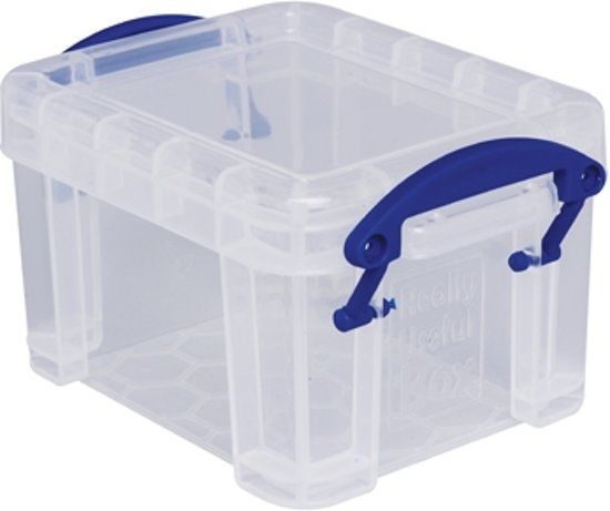 Really Useful Box transparante opbergdoos 0,14 liter