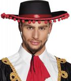 Merkloos Boland Spaanse matador hoed - Zwart - Polyester - 59 cm - Unisex - Volwassenen