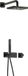 Hotbath Gal - Inbouw Regendoucheset - Geborsteld Gunmetal PVD - Thermostatisch - Wandarm 35 cm - Hoofddouche 220 mm - Staafhanddouche